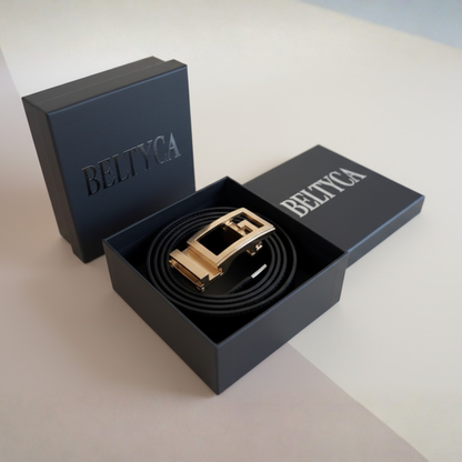 Cinturón BÉLTYCA: Automático de cuero Easy-click + Caja Premium de regalo