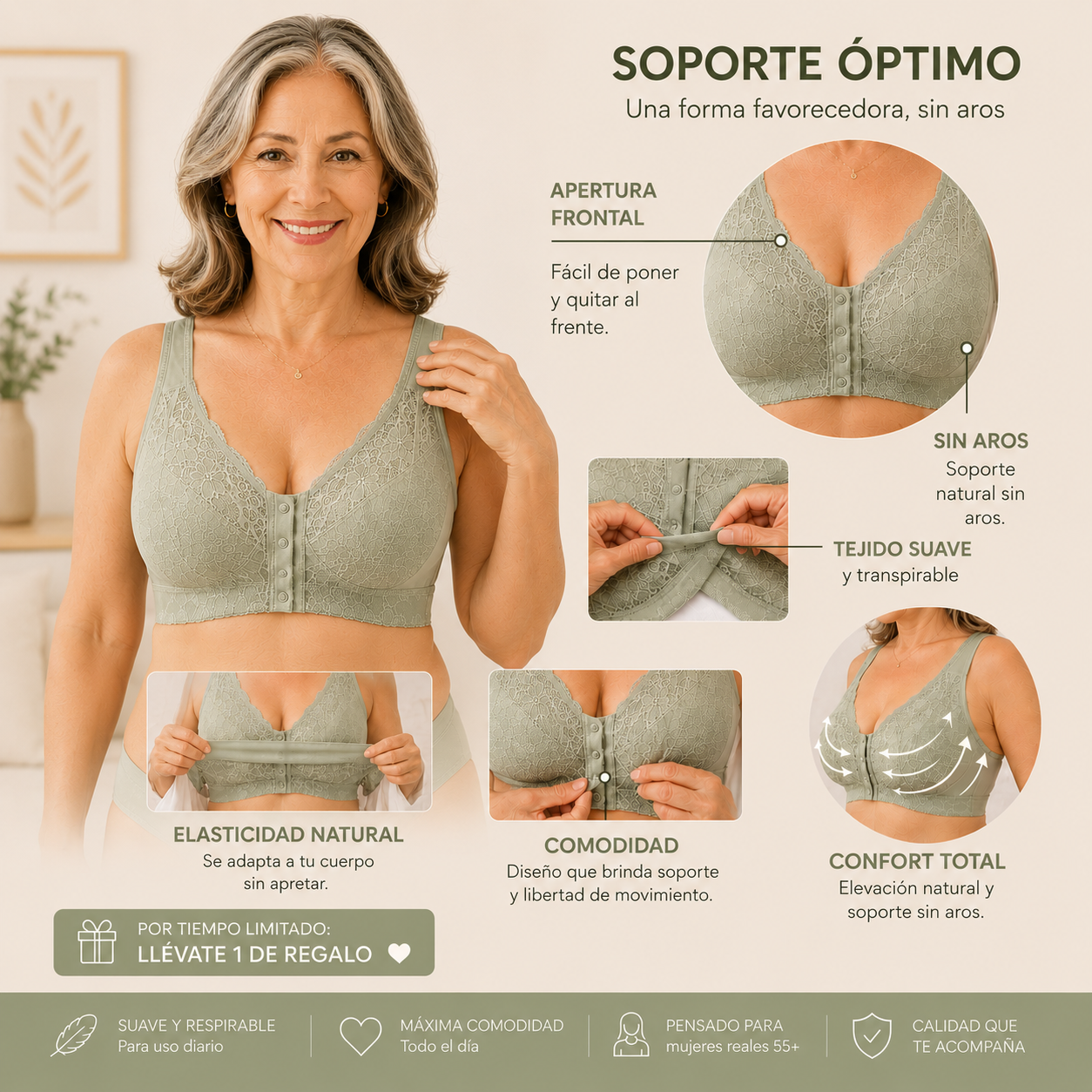 ComfortLift™ Abertura Frontal