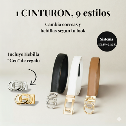 Cinturón BÉLTYCA: Automático de cuero Easy-click + Caja Premium de regalo